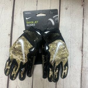 Nike NFL Vapor Jet 6.0 STS Salute To Service Camo Football Gloves Men’s Size L
